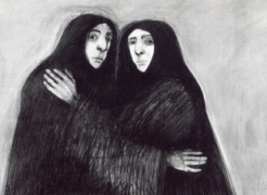 Selina Trieff: Six Life-Size Charcoal Drawings, 1982-2000
